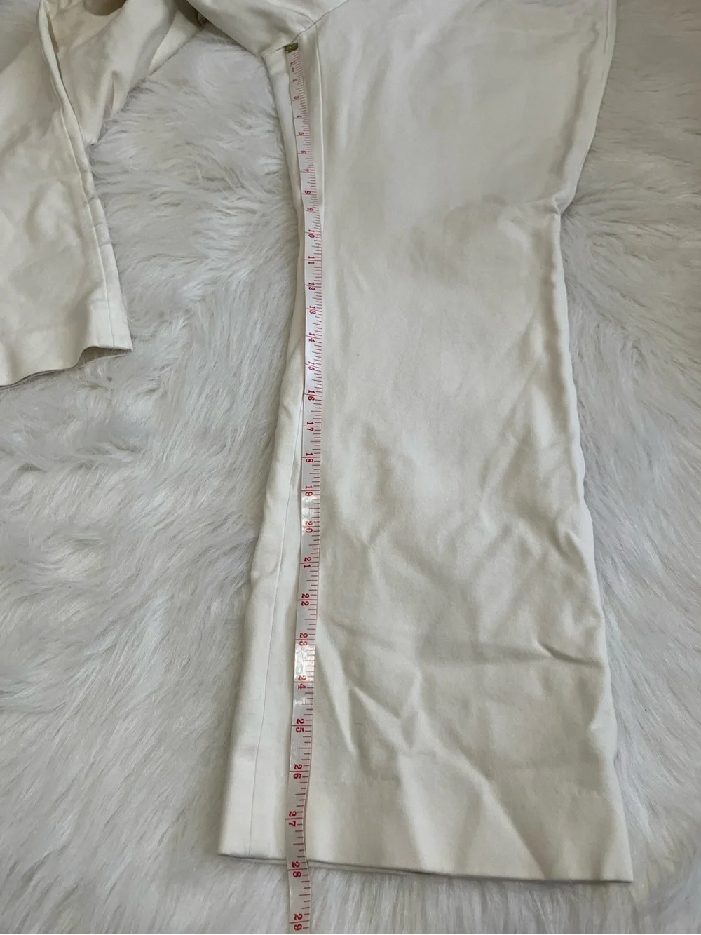 The Boot Cream White Bootcut Dress Pants Trousers - Size 12